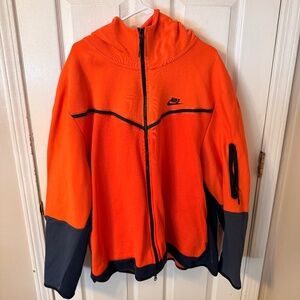 Men’s Nike Tech Fleece Full-zip hoodie - Orange/Blue